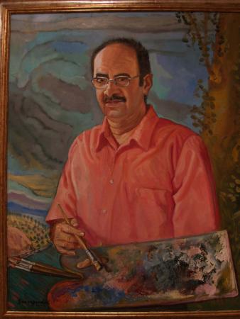 RETRATO DE ANGEL PEREZ DIMAS, PINTOR DE ZARZUELA DEL MONTE